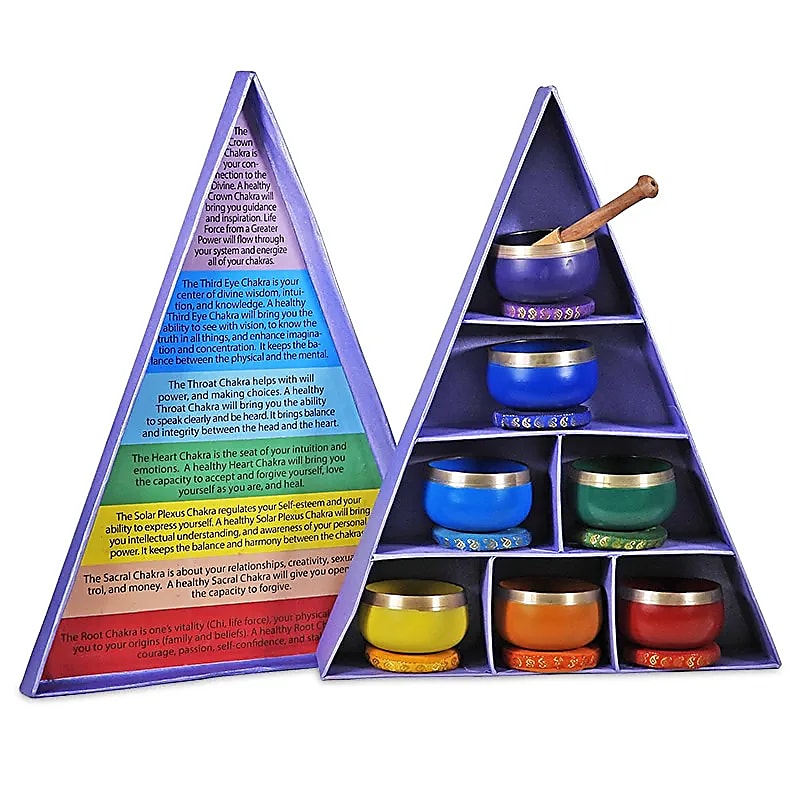 Chackra klankschalen geschenkset
