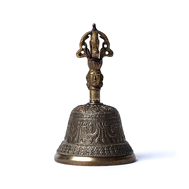 Dorje en Bel - Vajra en bel middelgroot Afmeting cm ± 7 x 13,5