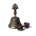 Dorje en Bel - Vajra en bel middelgroot Afmeting cm ± 7 x 13,5